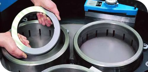 Pieza antes del lapeado.